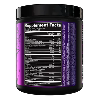 Передтренувальний комплекс Rule One Roar Ferocious Pre-Workout, виноград, 285 г