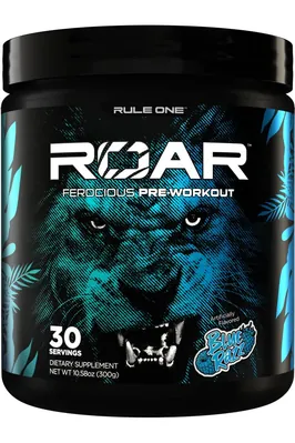 Передтренувальний комплекс Rule One Roar Ferocious Pre-Workout, блакитна малина, 300 г