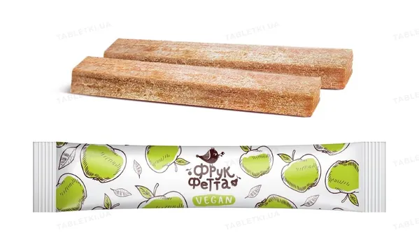 Цукерки Фрукфетта Vegan яблуко, 20 г