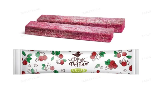 Цукерки Фрукфетта Vegan журавлина, 20 г