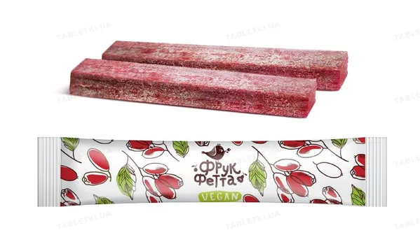 Цукерки Фрукфетта Vegan кизил, 20 г