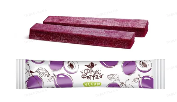 Цукерки Фрукфетта Vegan слива, 20 г