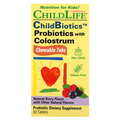 Пробиотики с молозивом ChildLife Probiotics with Colostrum ягодный вкус, 92 жевательных таблеток