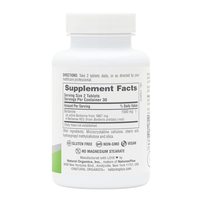 Берберин Nature's Plus Berberine 1500 мг, 60 таблеток
