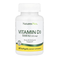 Витамин Д3 Nature's Plus Vitamin D3 5000 МЕ, 60 гелевых капсул