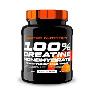 Креатин Scitec Nutrition 100% Creatine Monohydrate без смаку, 500 г