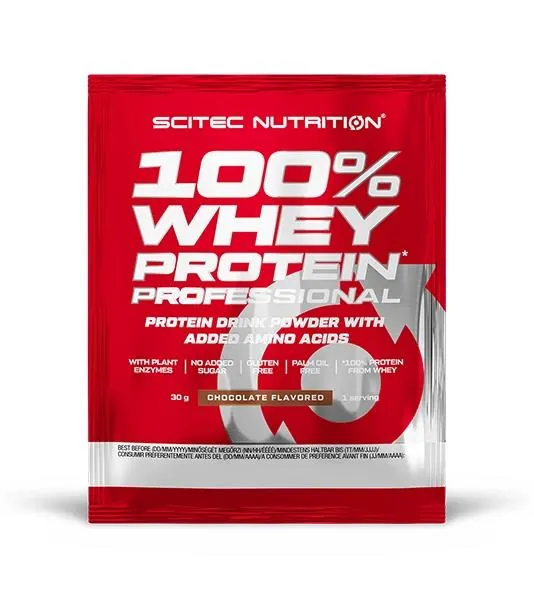 Протеїн сироватковий змішаний Scitec Nutrition 100% Whey Protein Professional шоколад, 30 г