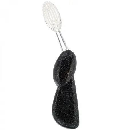 Зубная щетка Radius Big Brush Original Left hand для левшей, мягкая, черный блеск