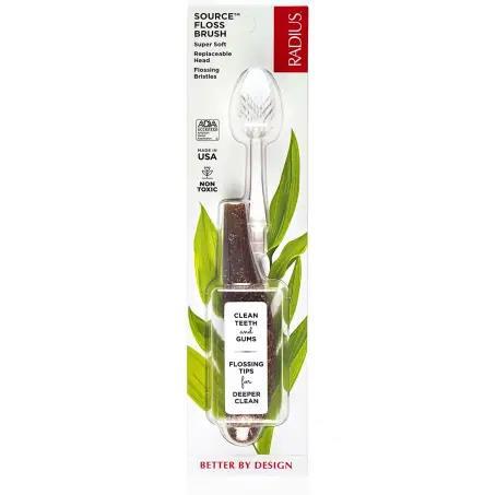 Зубная щетка Radius Сорс Sourse Toothbrush, супер мягкая, конопля