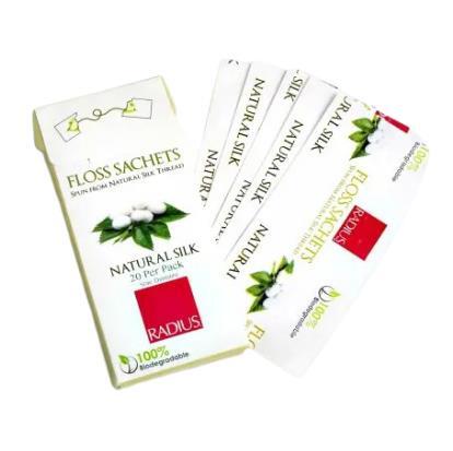 Зубная нить Radius Floss Natural Biodegradable Silk шелковая биоразлагаемая, 50 м