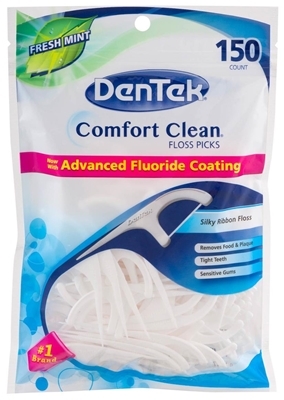 Флосс-зубочистки DenTek Comfort Clean Комфортная очистка, 150 штук