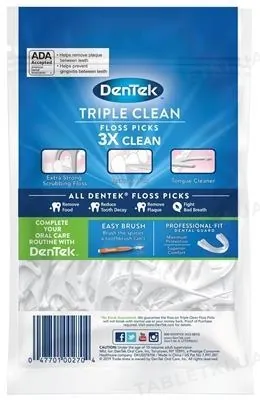 Флос-зубочистки DenTek Triple Clean Потрійне очищення, 150 штук