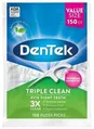 Флос-зубочистки DenTek Triple Clean Потрійне очищення, 150 штук