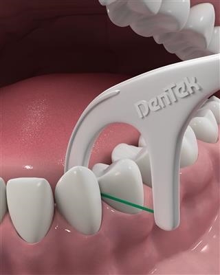 Флосс-зубочистки DenTek Triple Clean Тройная очистка, 90 штук