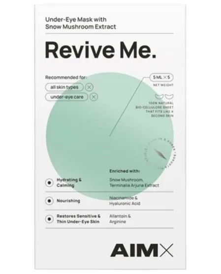 Патчі під очі Aimx Revive Me з гіалуроном, 5 х 5 мл