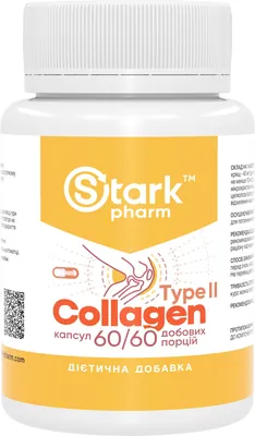 Колаген 2 типу для суглобів Stark Collagen UC-II, неденатурований, 60 капсул