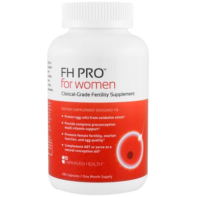 Репродуктивное здоровье женщин Fairhaven Health FH Pro for Women для беременности клинического класса, 180 капсул