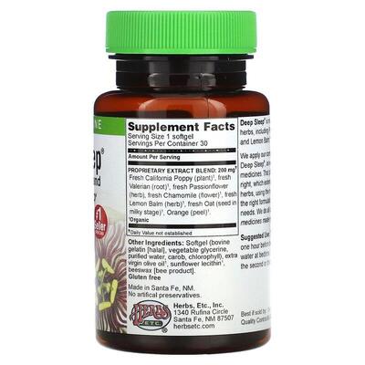 Здоровый сон Herbs Etc Deep Sleep, 30 капсул быстрого действия