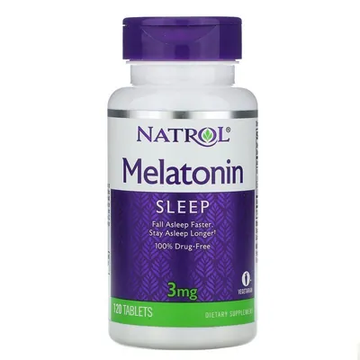 Мелатонін Natrol Melatonin 3 мг, 120 таблеток