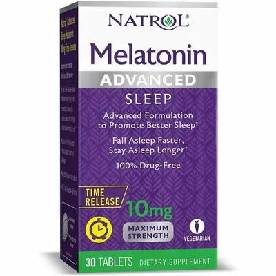 Мелатонін Natrol Melatonin Anvanced Sleep 10 мг, 30 таблеток