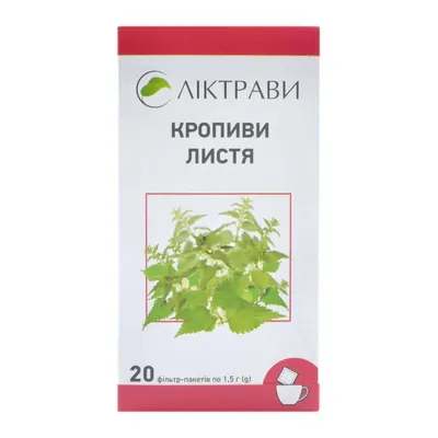Кропиви листя по 1.5 г №20 у філ.-пак.