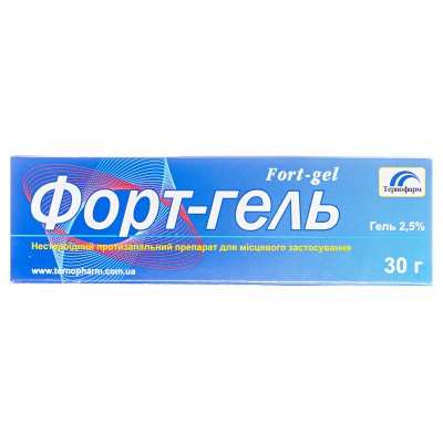 Форт-гель гель 2.5 % по 30 г в тубах