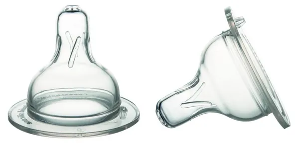 Соска силіконова Canpol Babies EasyStart 21/729 для пляшечок з широким отвором міні, від 0 місяців, 2 шт