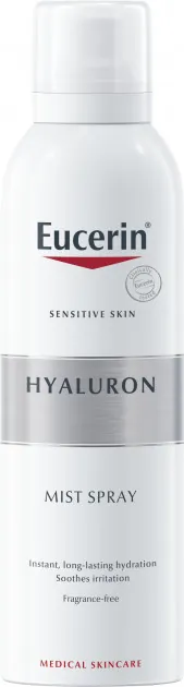 Спрей Eucerin Hyaluron + 3x Effect зволожуючий з гіалуроном для чутливої шкіри (66857), 150 мл