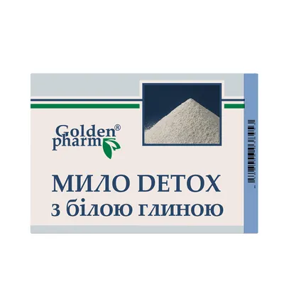 Мило Golden Pharm Detox з білою глиною, 70 г
