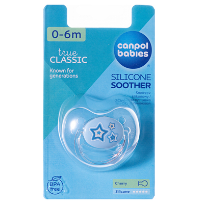 Пустышка силиконовая Canpol Babies Newborn baby круглая 22/562, 0-6 месяцев, 1 шт