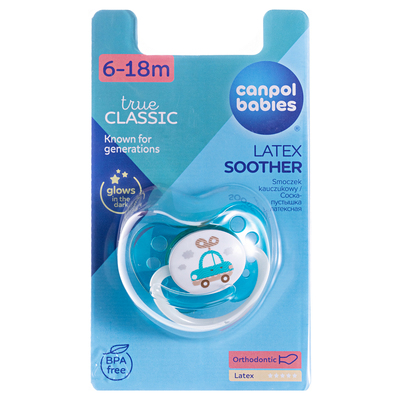 Пустышка латексная Canpol Babies 23/260 Toys анатомическая 6-18 месяцев, 1 шт