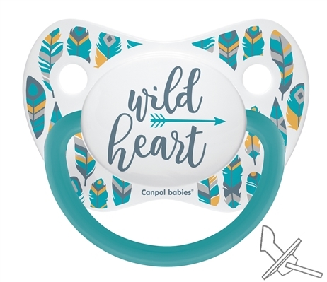 Пустышка силиконовая Canpol Babies Wild Nature анатомическая 23/285_tur, 0-6 месяцев, 1 шт