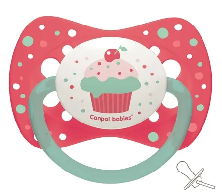 Пустушка силіконова Canpol Babies Cupcake симетрична 23/284_pin, 18+ місяців, 1 шт