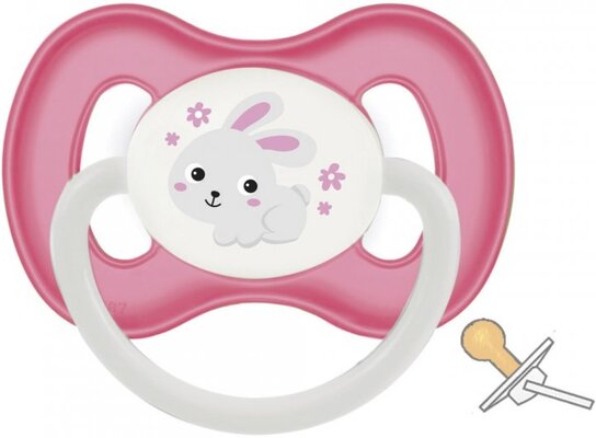 Пустушка латексна Canpol Babies 23/277_pin Bunny & Company кругла 0-6 місяців, 1 шт