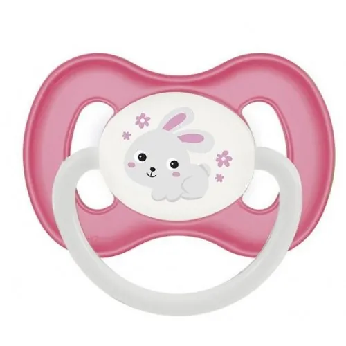 Пустушка латексна Canpol Babies Bunny & Company 23/277_pin кругла 0-6 місяців, 1 шт