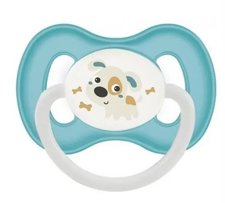 Пустушка латексна Canpol Babies Bunny & Company 23/277_tur кругла 0-6 місяців, 1 шт