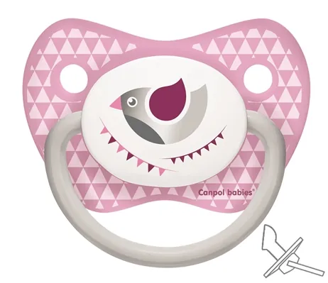 Пустушка силіконова Canpol Babies Let's Celebrate анатомічна 23/279_pin, 0-6 місяців, 1 шт
