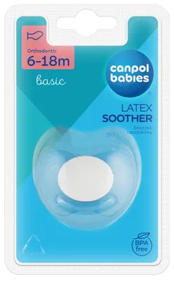 Пустушка латексна Canpol Babies Basic 22/426 анатомічна 6-18 місяців, 1 шт