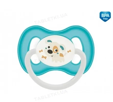 Пустушка латексна Canpol Babies Bunny & Company 23/278_tur кругла 6-18 місяців, 1 шт
