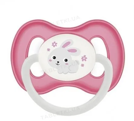Пустушка силіконова Canpol Babies Bunny & Company симетрична 23/269_pin, 6-18 місяців, 1 шт