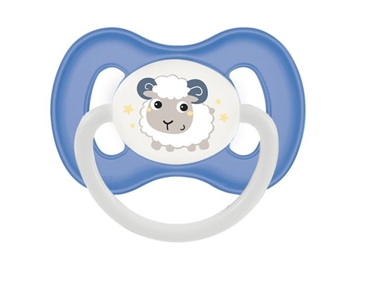 Пустышка силиконовая Canpol Babies Bunny & Company симметричная 23/268_blu, 0-6 месяцев, 1 шт