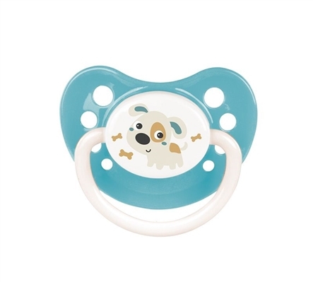 Пустышка силиконовая Canpol Babies Bunny & Company симметричная 23/268_tur, 0-6 месяцев, 1 шт
