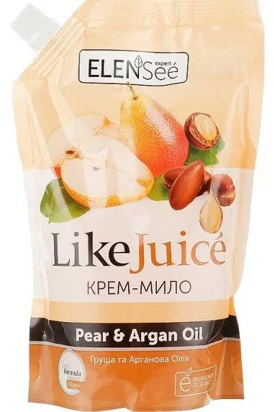 Крем-мило рідке Elensee Like Juice Груша та Арганова Олія, дой-пак, 450 мл