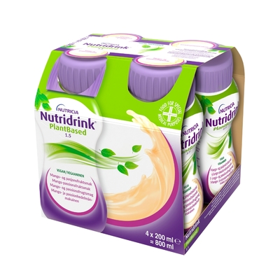 Энтеральное питание Nutricia Nutridrink Plant Based со вкусом Манго-Маракуйя, 200 мл х 4 шт