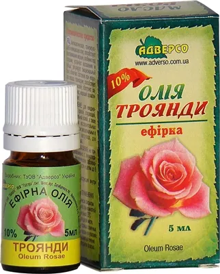 Олія ефірна Адверсо троянди 10%, 5 мл