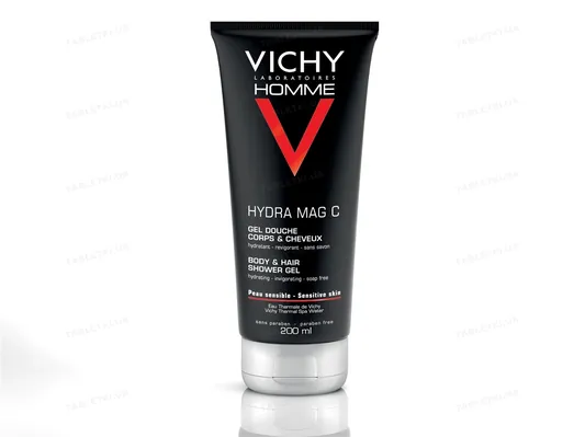 Гель для душу Vichy Homme Hydra Mag тонізуючий зволожуючий, для тіла і волосся, 200 мл