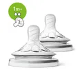 Соска силіконова Philips Avent Natural SCF042/27, 2 отвори, від 1 місяця, 2 шт