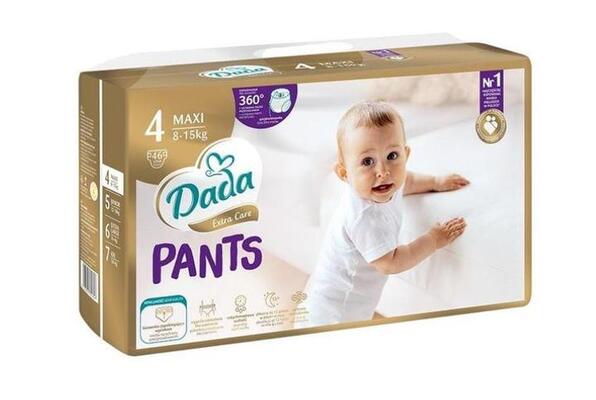Подгузники-трусики Dada Extra Care Maxi детские, размер 4, 8-15 кг, 46 шт