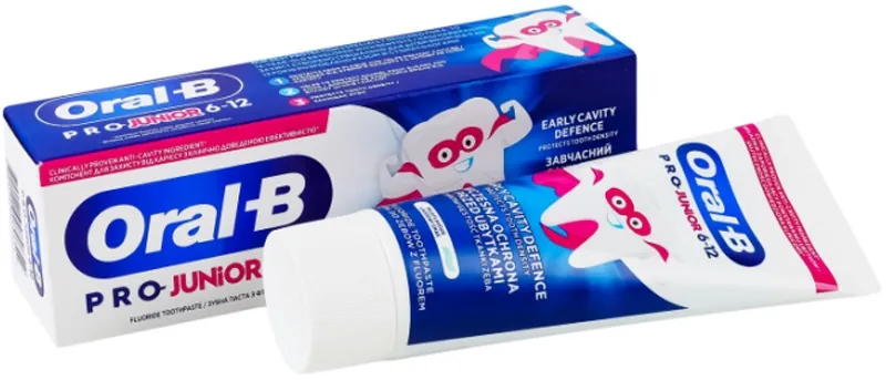 Зубна паста Oral-B Pro Junior для дітей віком від 6 до 12 років