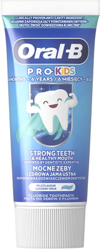 Зубна паста Oral-B Pro Kids Ніжний смак, від народження, 50 мл